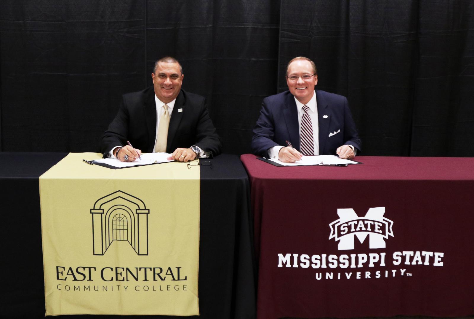 ECCC President Billy Stewart and MSU President Mark Keenum