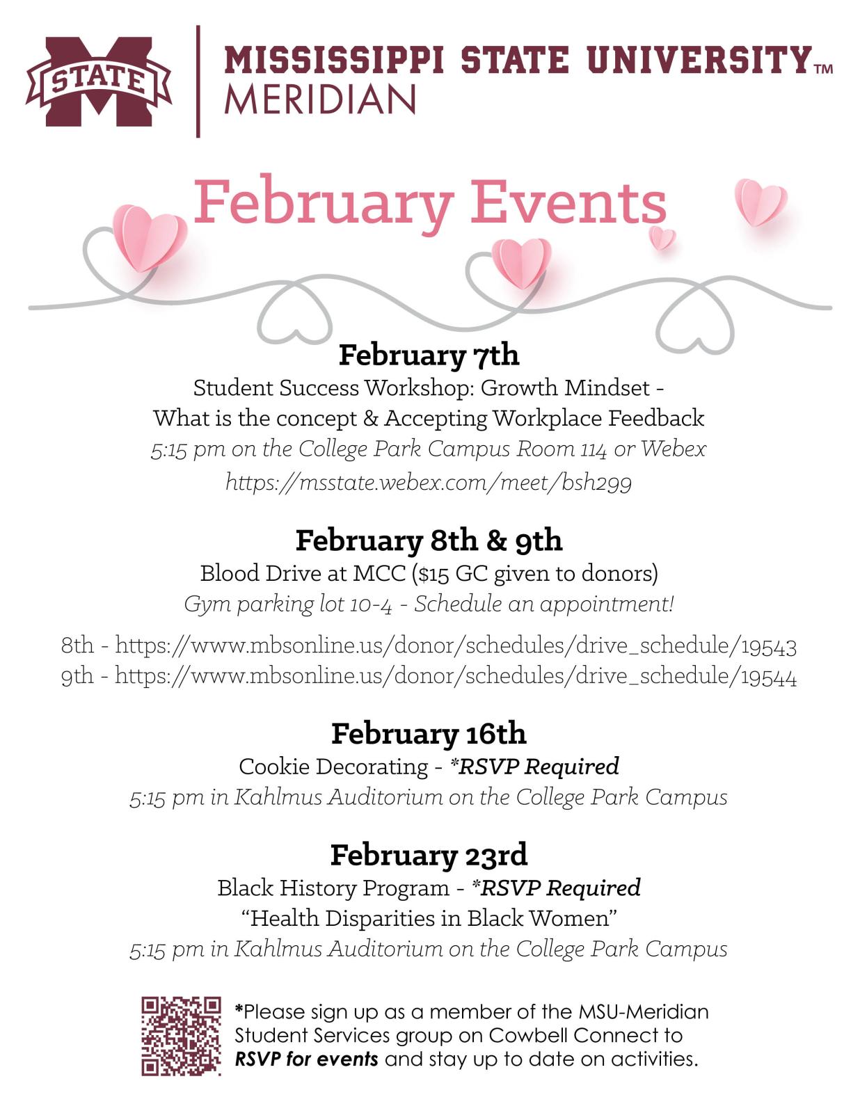Blood Drive February Event Flyer