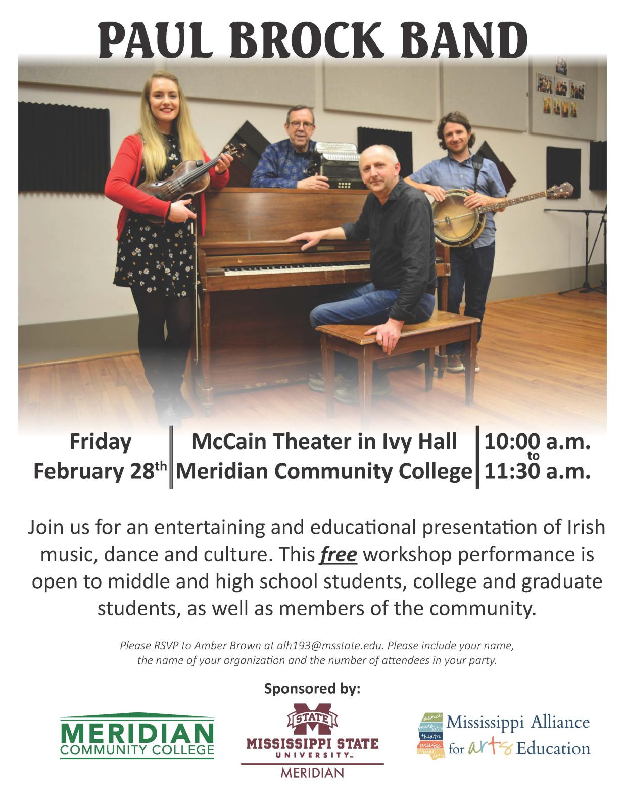 Paul Brock Band performs at MCC