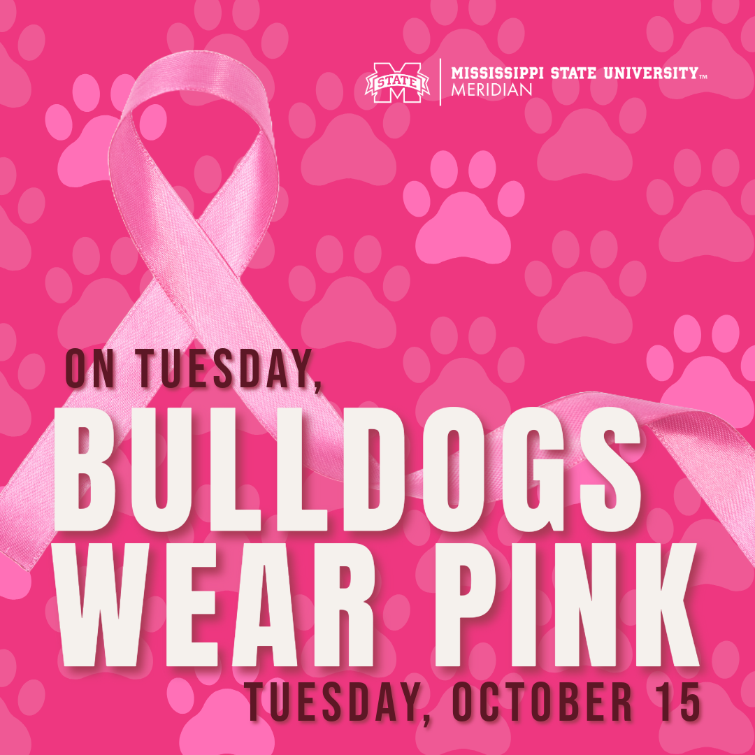 On Tuesday, Bulldogs wear pink! Tuesday October 15