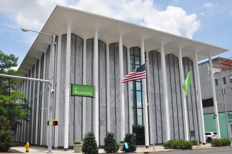 Regions Building in downtown Meridian