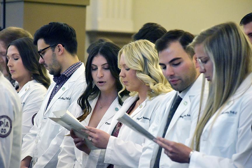 Students in MSU-Meridian’s Master of Physician Assistant Studies 2025 graduating cohort achieved a 100% board pass rate. This accomplishment happened alongside the program attaining continuing accreditation status. (Photo by Marianne Todd)