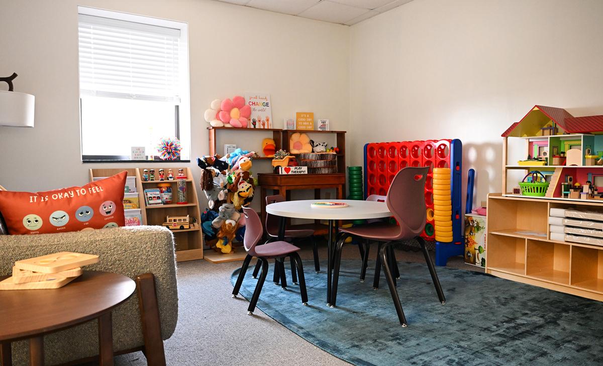 Therapy room for children at the Mental and Behavioral Health Clinic at MSU-Meridian