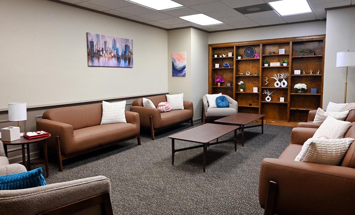 Lobby of the MSU-Meridian Mental and Behavioral Health Clinic